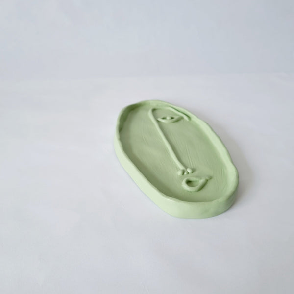 Bel Viso (Green) — Clay Trinket Tray